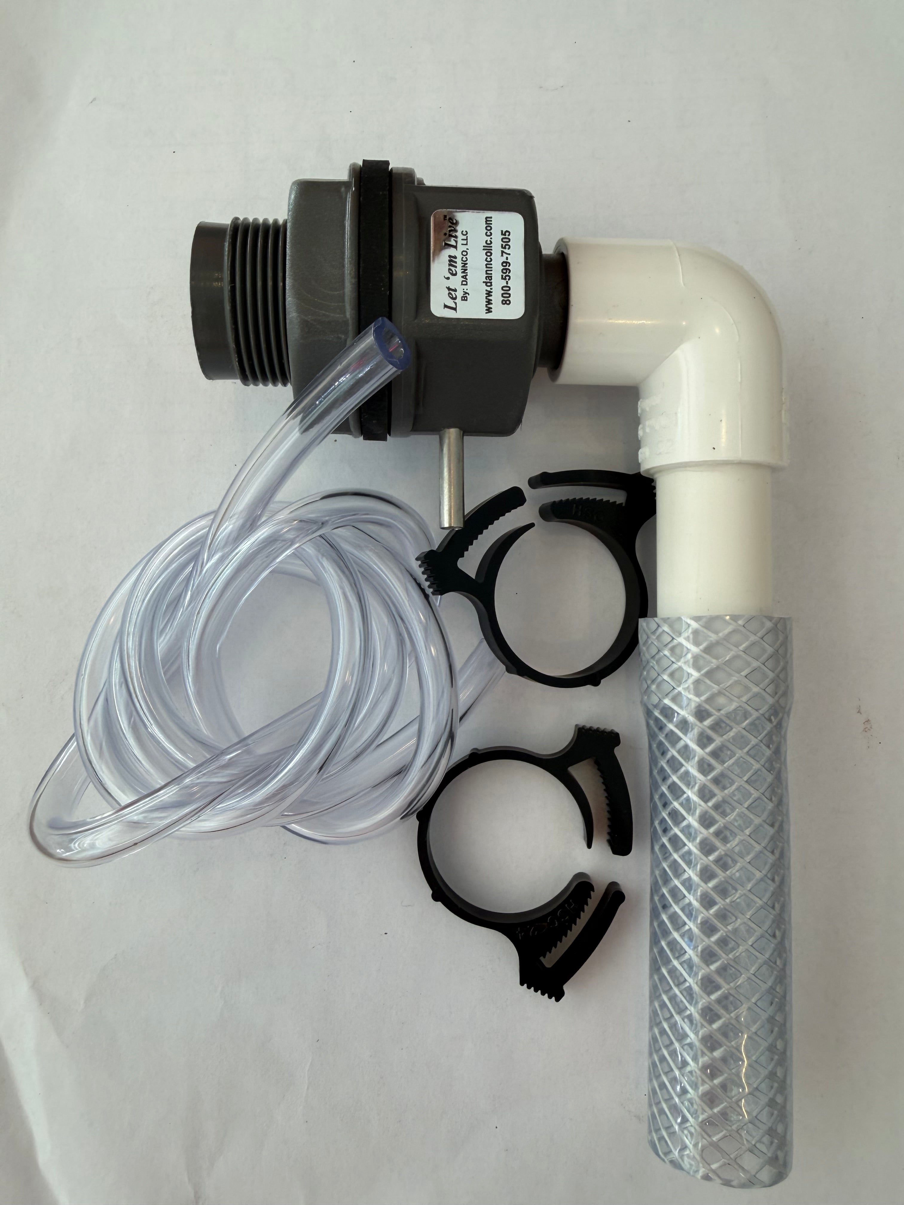 #8 Bulkhead Venturi conversion kit for all bait tanks